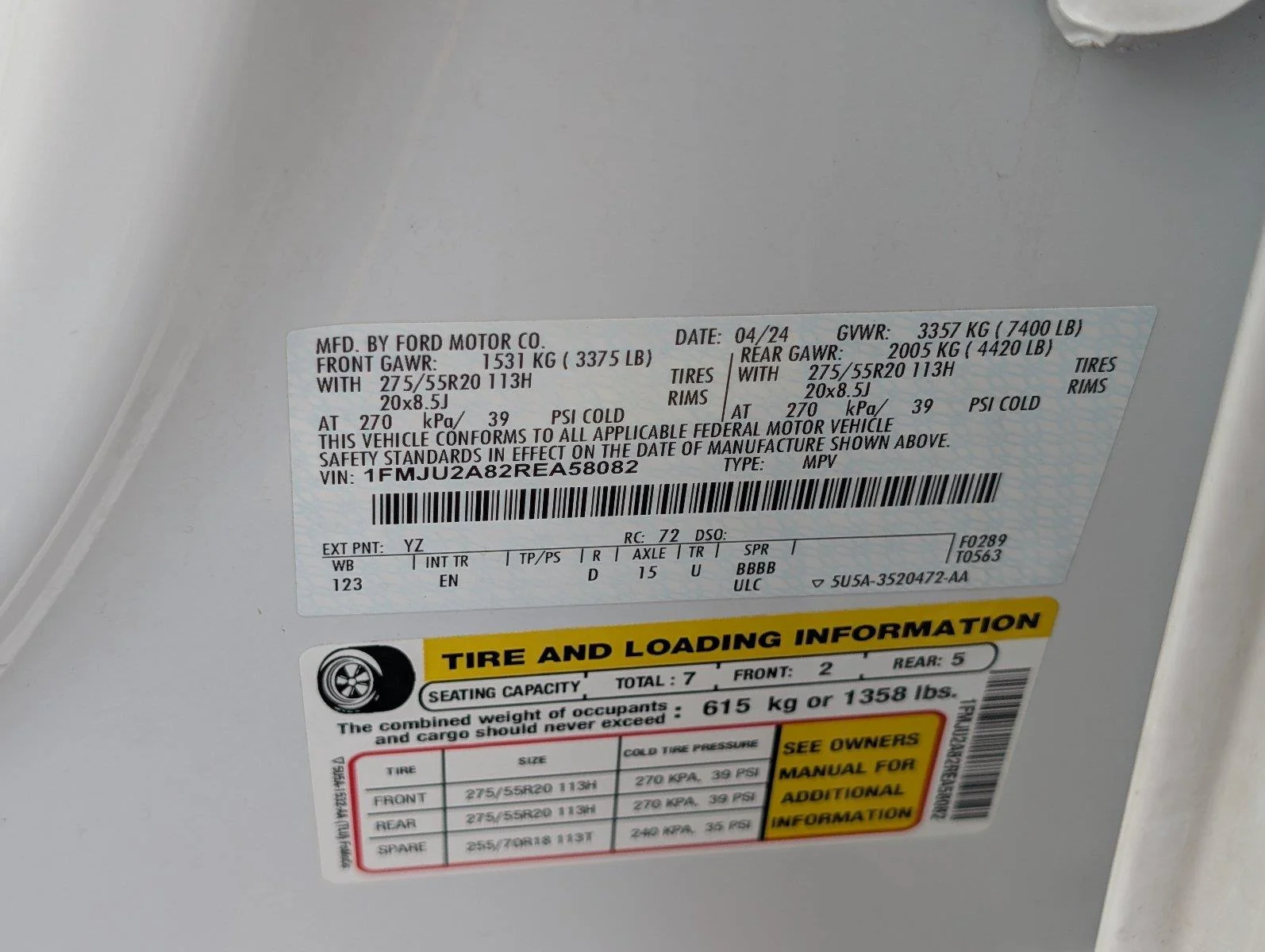 Used 2024 Oxford White Ford Limited image 14