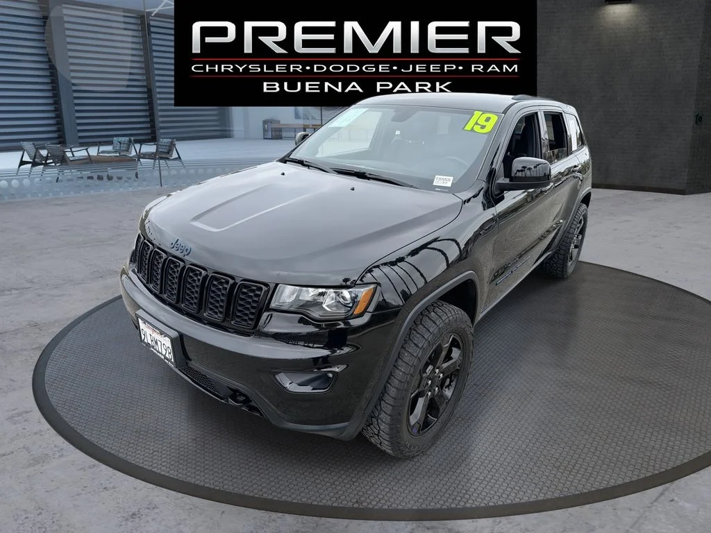 Certified Used 2019 Black Jeep Laredo image 1