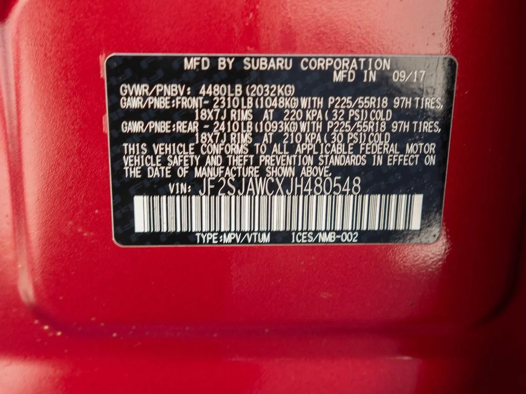 Used 2018 Red Subaru 2.5i Touring image 41