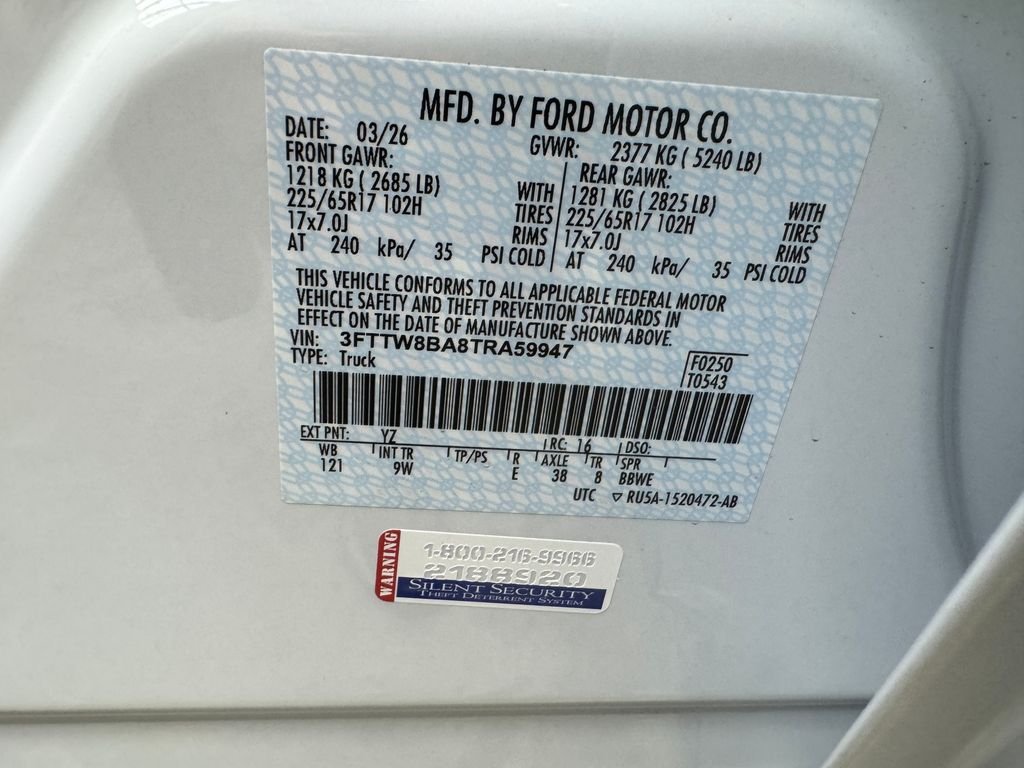 New 2026 White Ford XL image 31