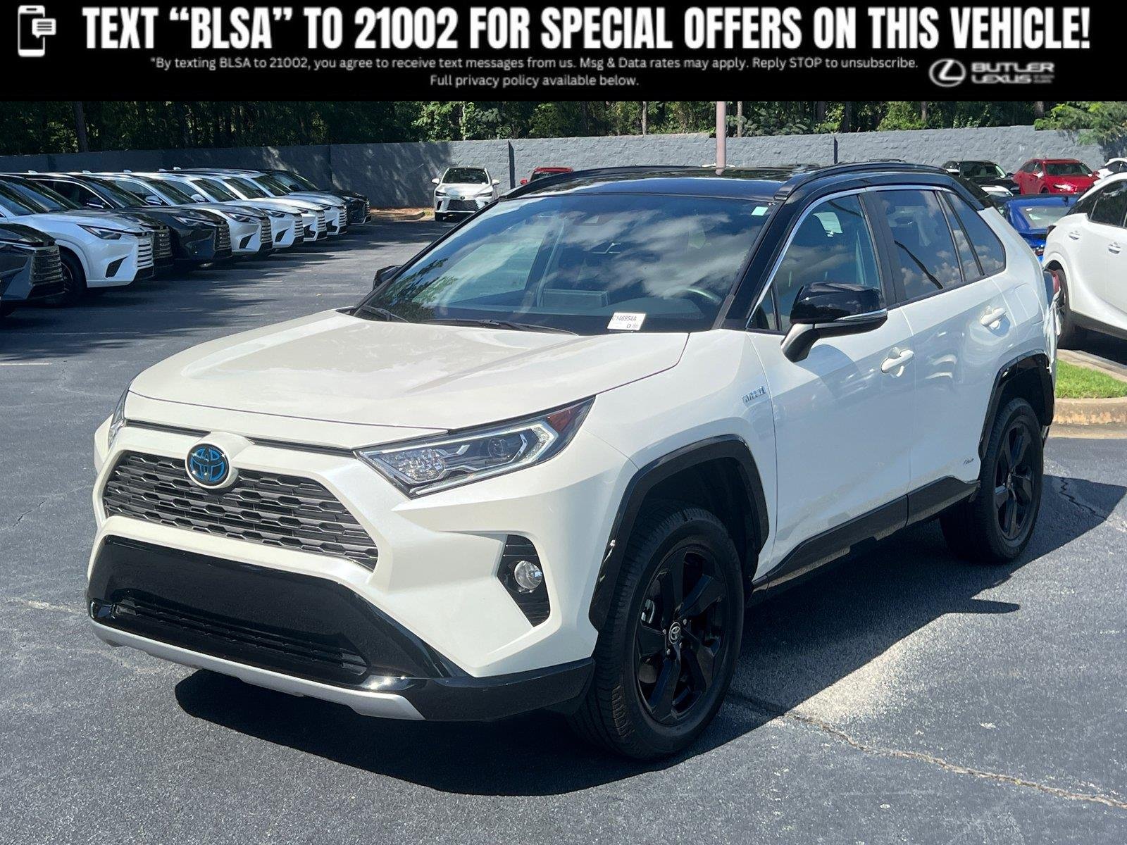 Used 2021 Blizzard Pearl w/Midnight Black Metallic Roof Toyota XSE image 1