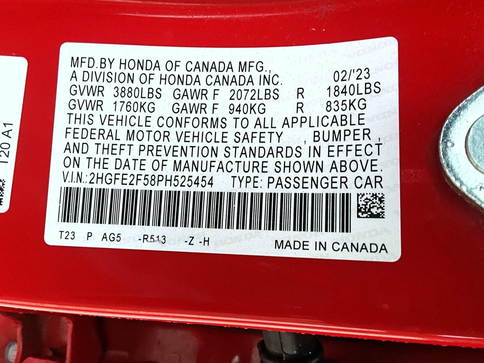 Certified Used 2023 Red Honda Sport image 28