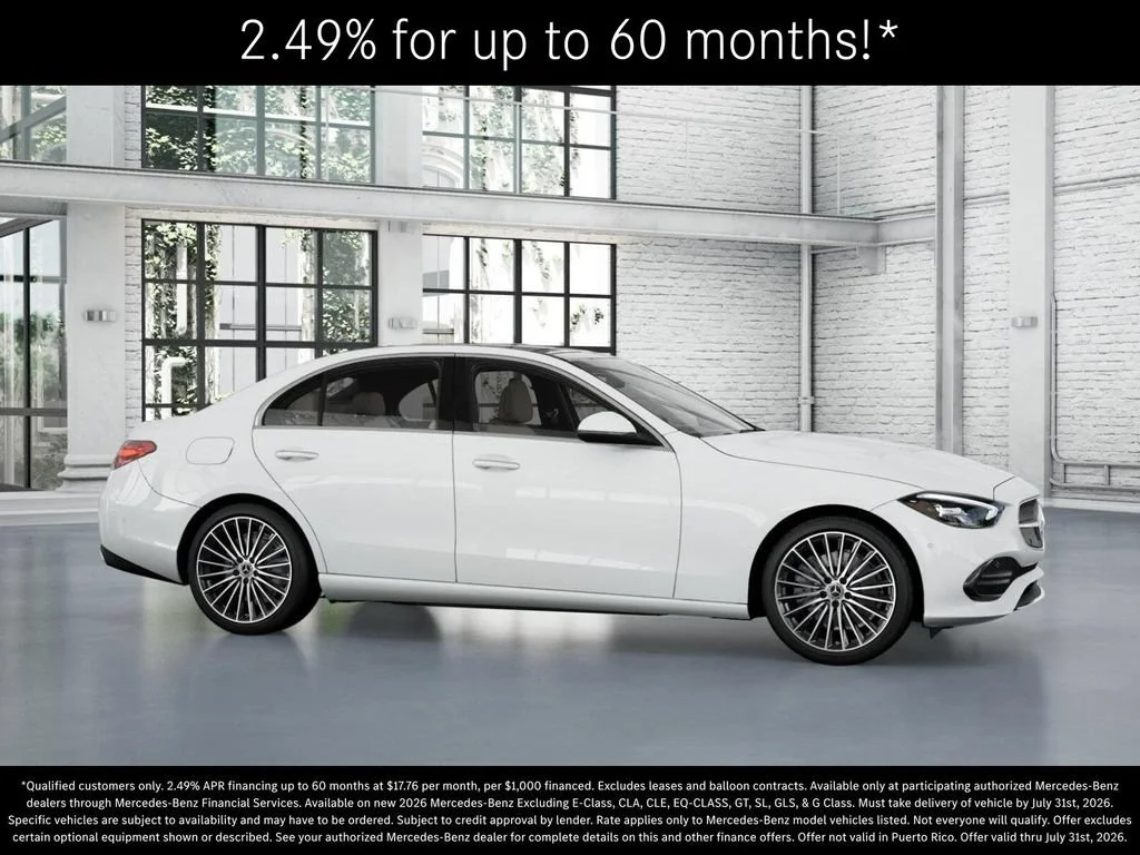 New 2026 Polar White Mercedes-Benz C 300 image 56