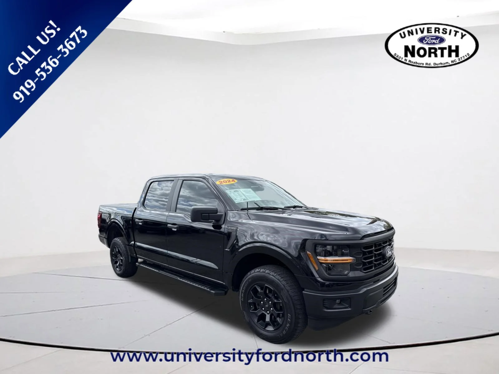 Used 2024 Agate Black Metallic Ford STX image 1