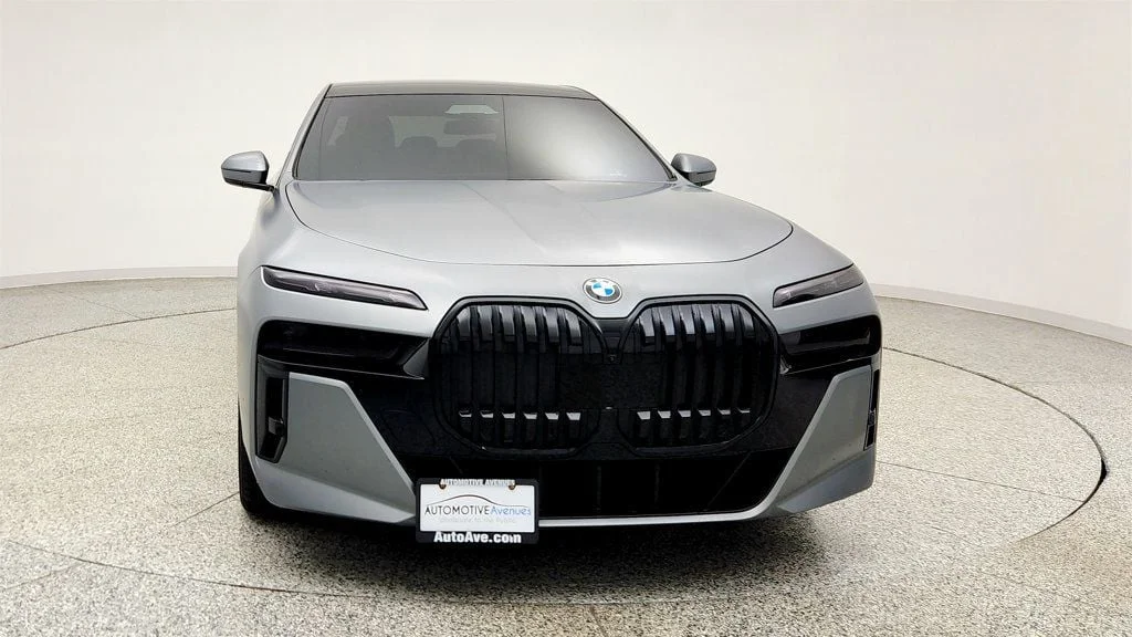 Used 2023 Frozen Pure Grey Metallic BMW 760i xDrive w/ Exec & Driving Assist. Pro & M Sport Pro Packages image 2
