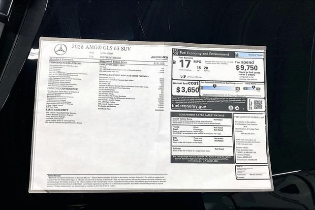 New 2026 Black Mercedes-Benz AMG® GLS 63 4MATIC+ SUV image 24