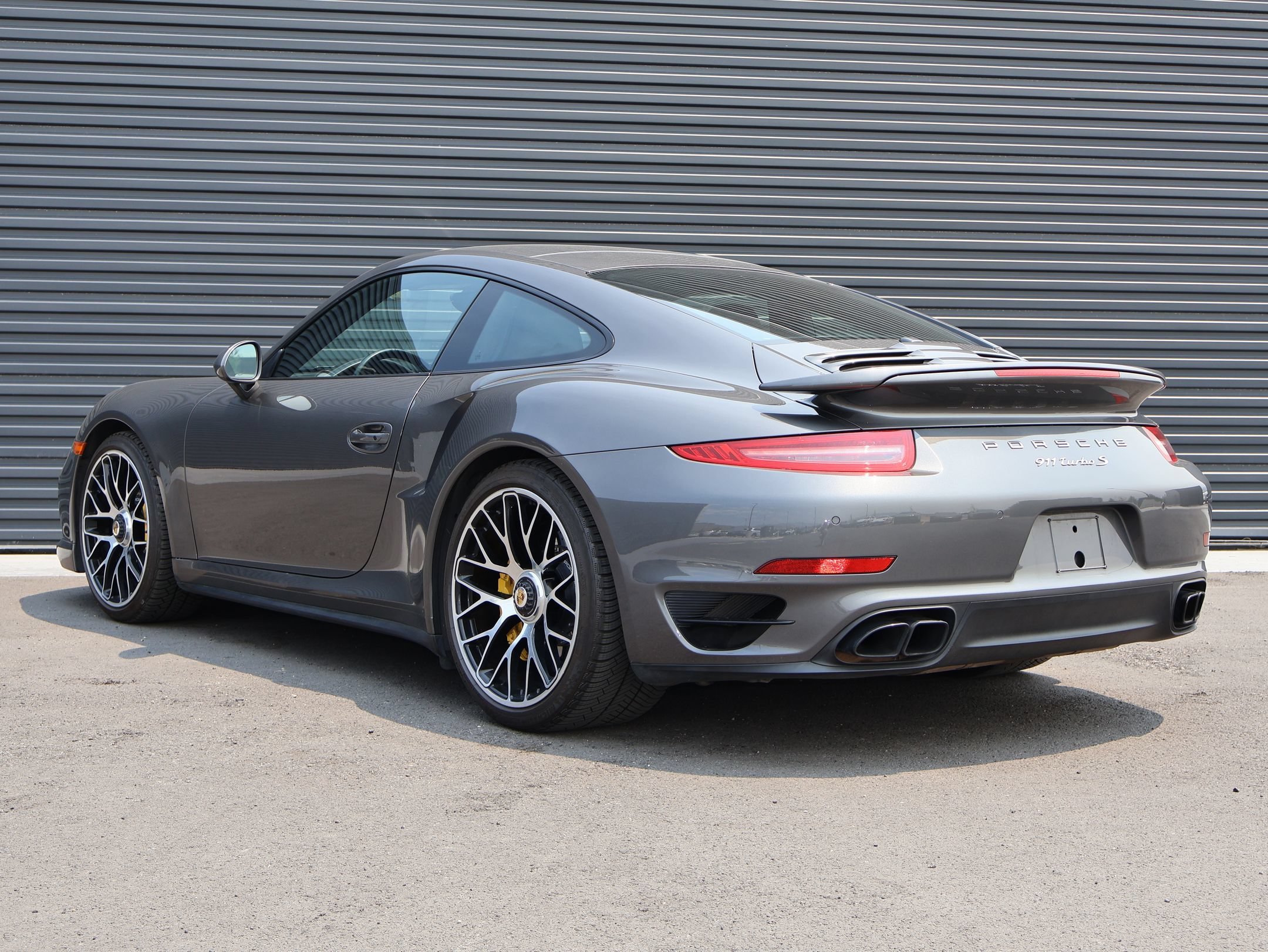 Used 2014 Agate Gray Metallic Porsche Turbo S image 3