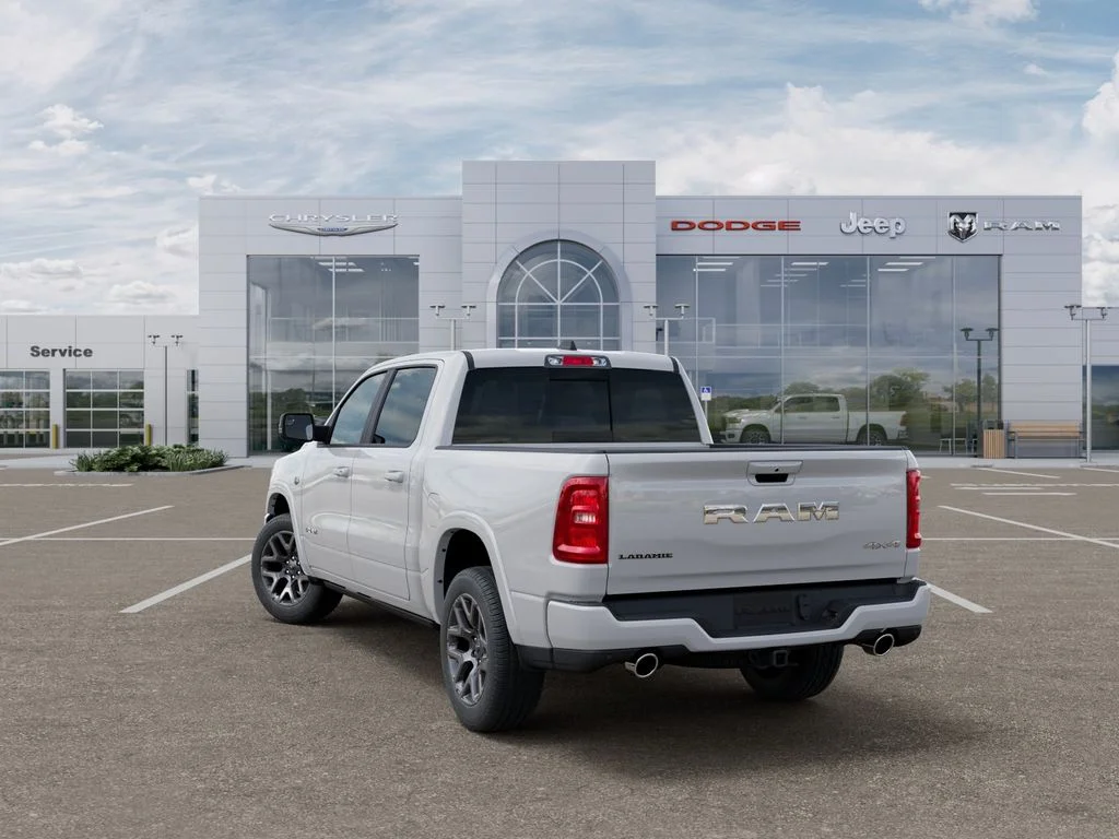 New 2026 Bright White Clear-Coat Exterior Paint RAM Laramie image 3