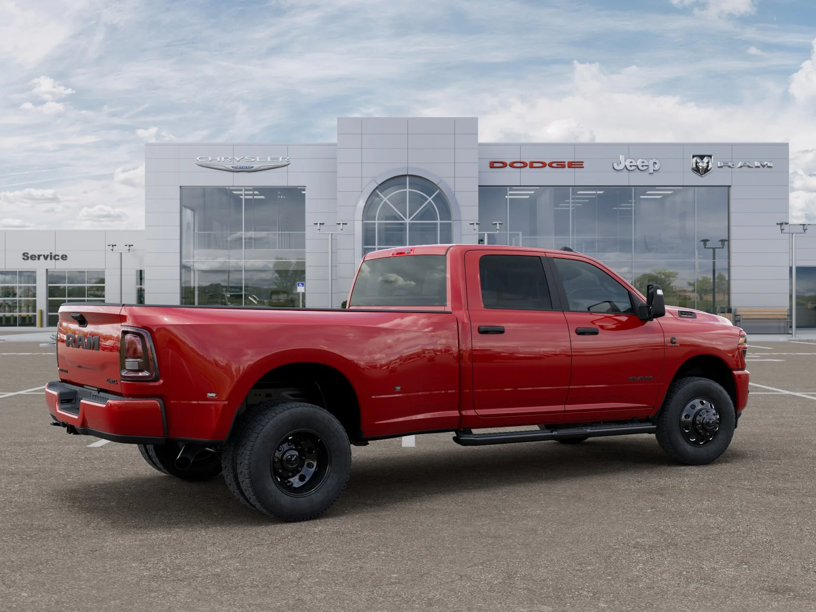 New 2026 Flame Red Clear-Coat Exterior Paint RAM Big Horn image 32