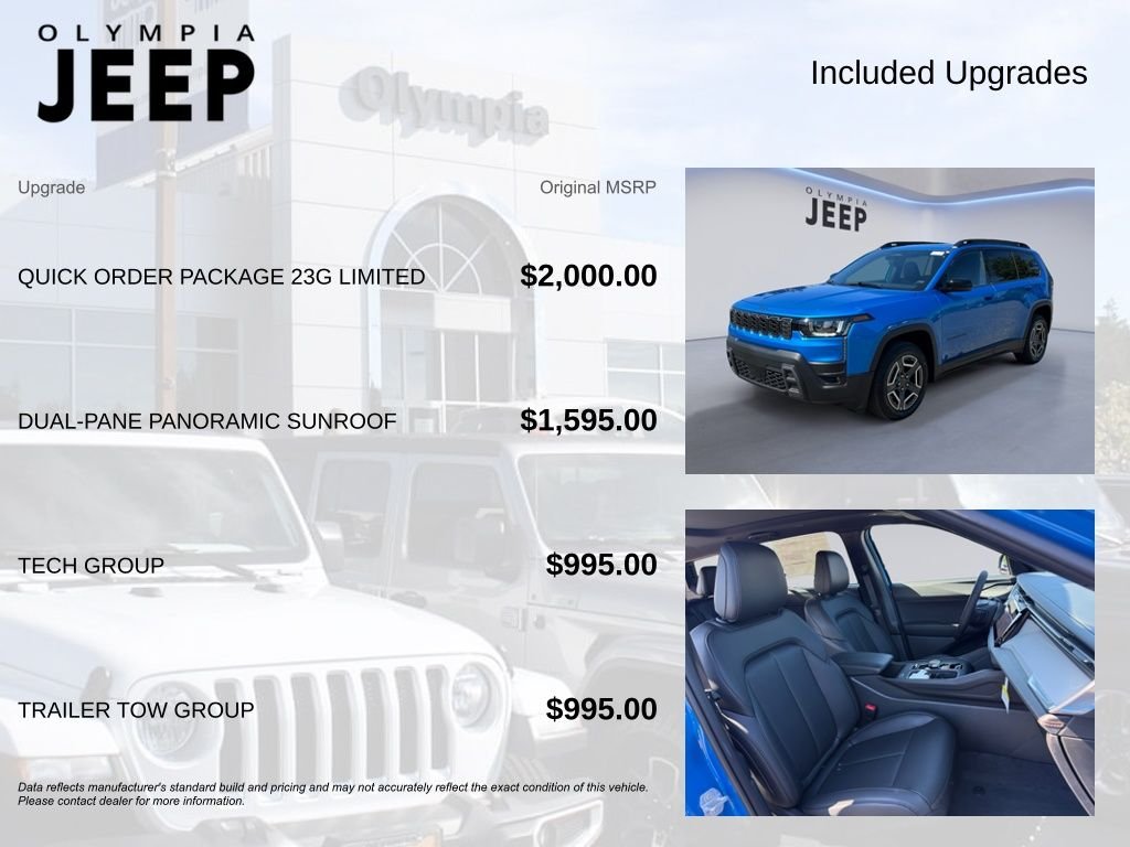 New 2026 Hydro Blue Pearl-Coat Exterior Paint Jeep Limited image 4