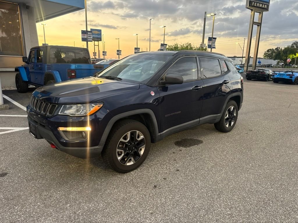 Used 2017 Blue Jeep Trailhawk image 1