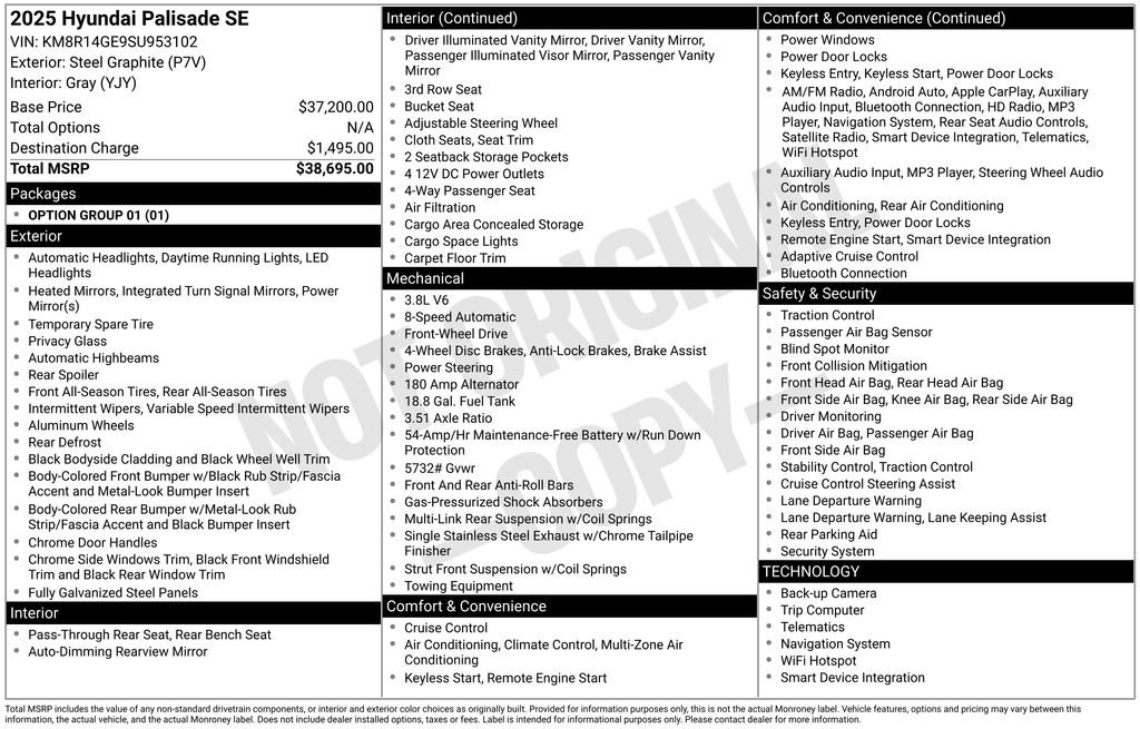 Certified Used 2025 Gray Hyundai SE image 7