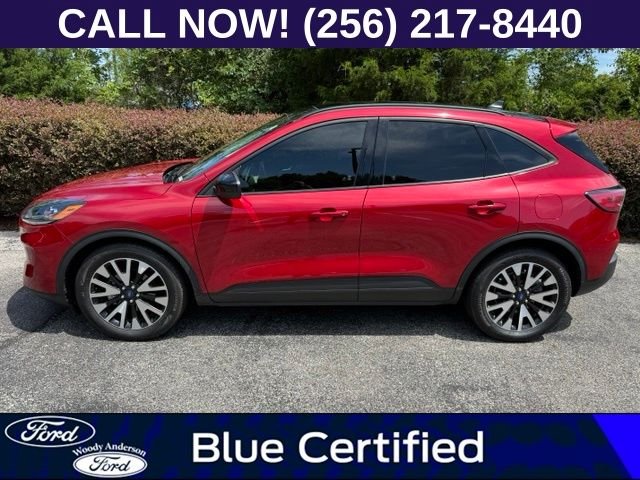 Certified Used 2020 Rapid Red Metallic Tinted Clearcoat Ford SE Sport image 3