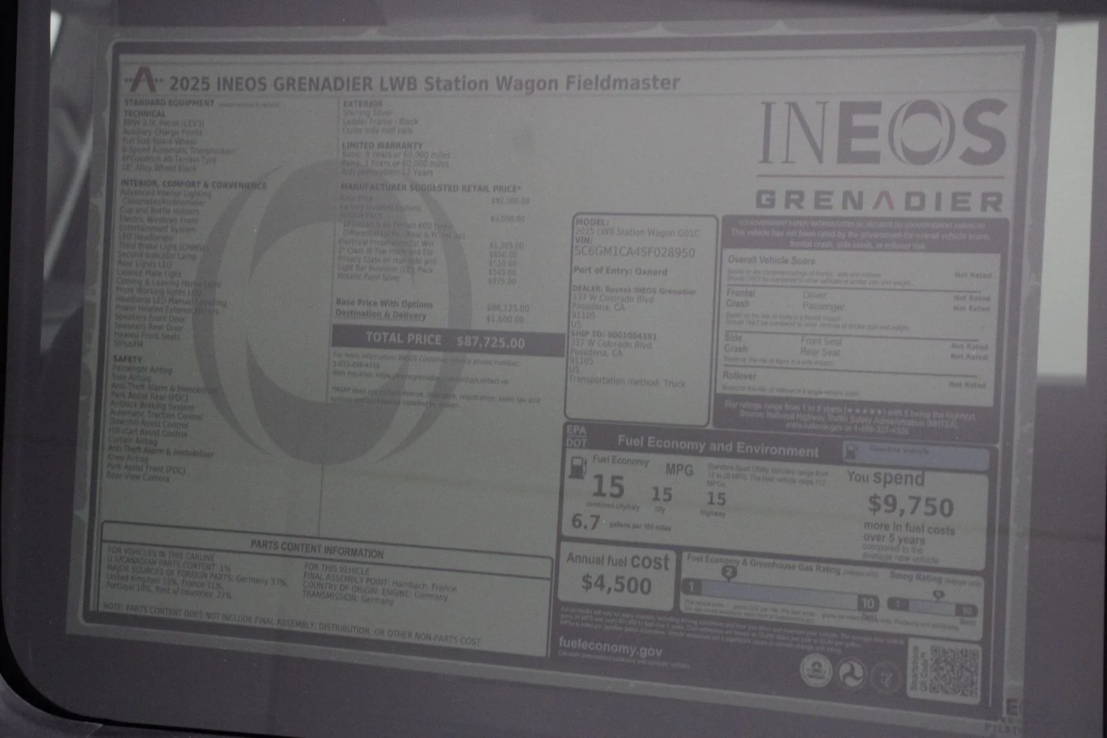 New 2025 Sterling Silver Metallic INEOS Fieldmaster Edition image 22