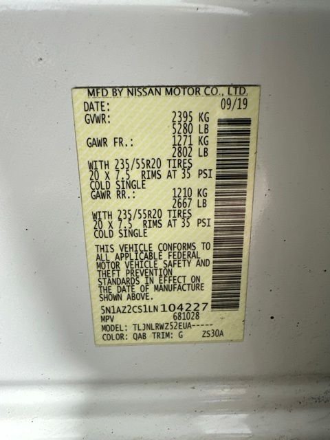 Used 2020 White Nissan SL image 30