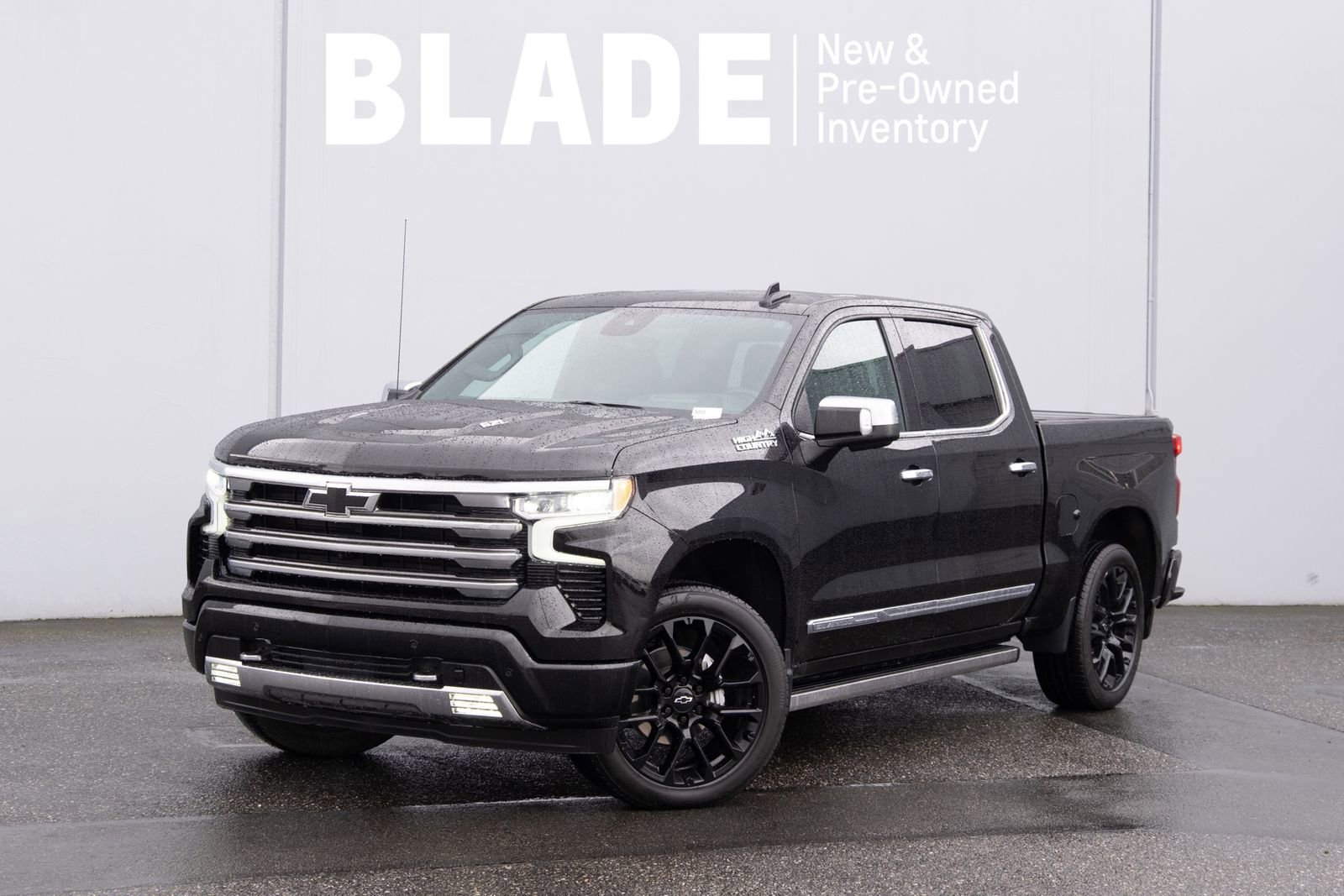 Black 2024 Chevrolet Silverado 1500 High Country Crew Cab 4WD Pickup Truck Four-Wheel Drive