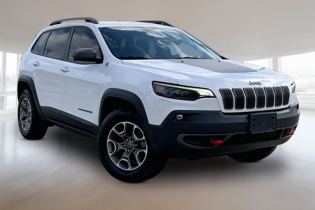 Used 2020 Bright White Clearcoat Jeep Trailhawk image 11