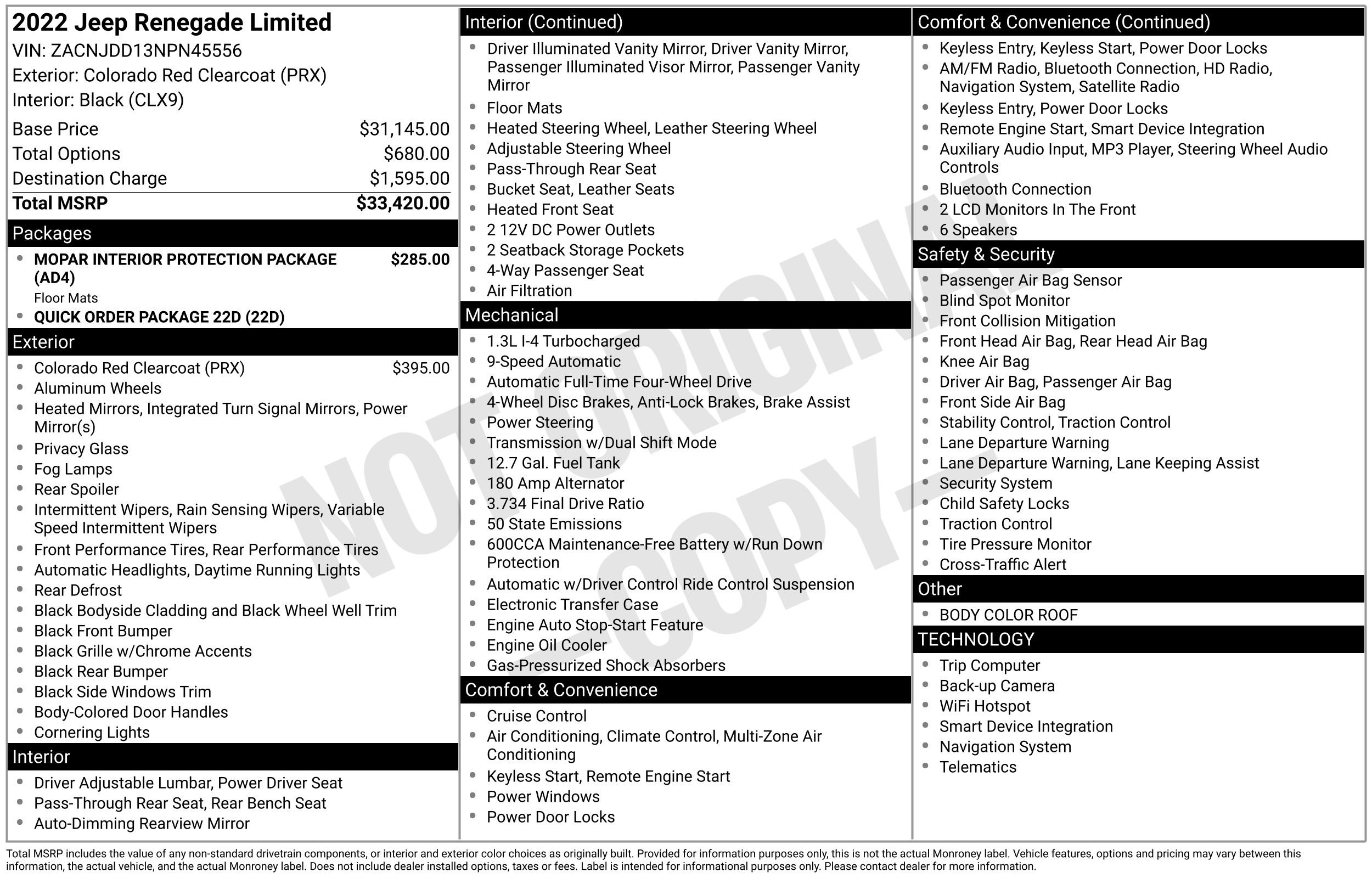 Used 2022 Colorado Red Clearcoat Jeep Limited image 42
