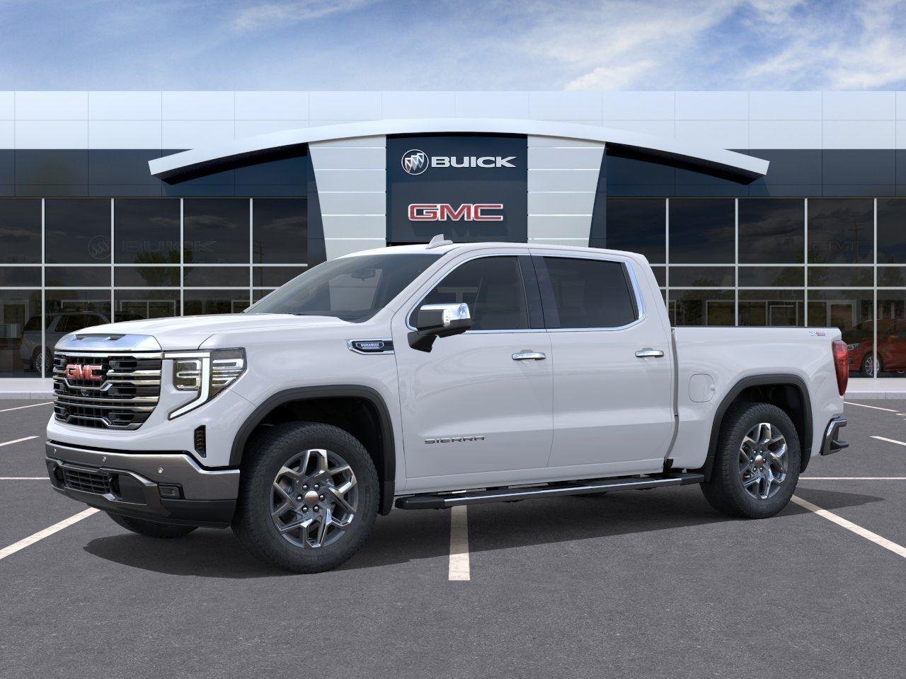 New 2026 Glacier White Tricoat GMC SLT image 2