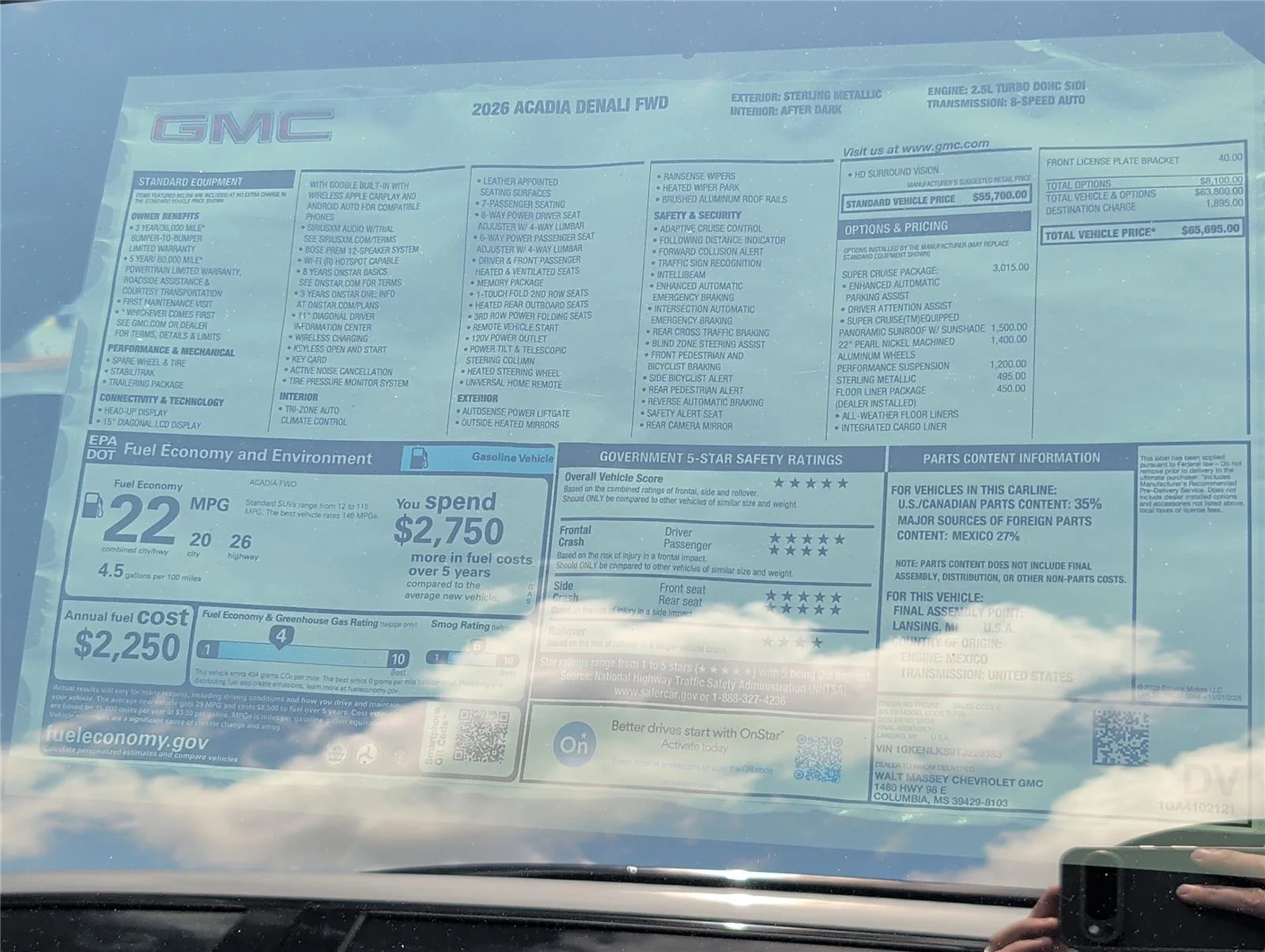 New 2026 Sterling Metallic GMC Denali image 9