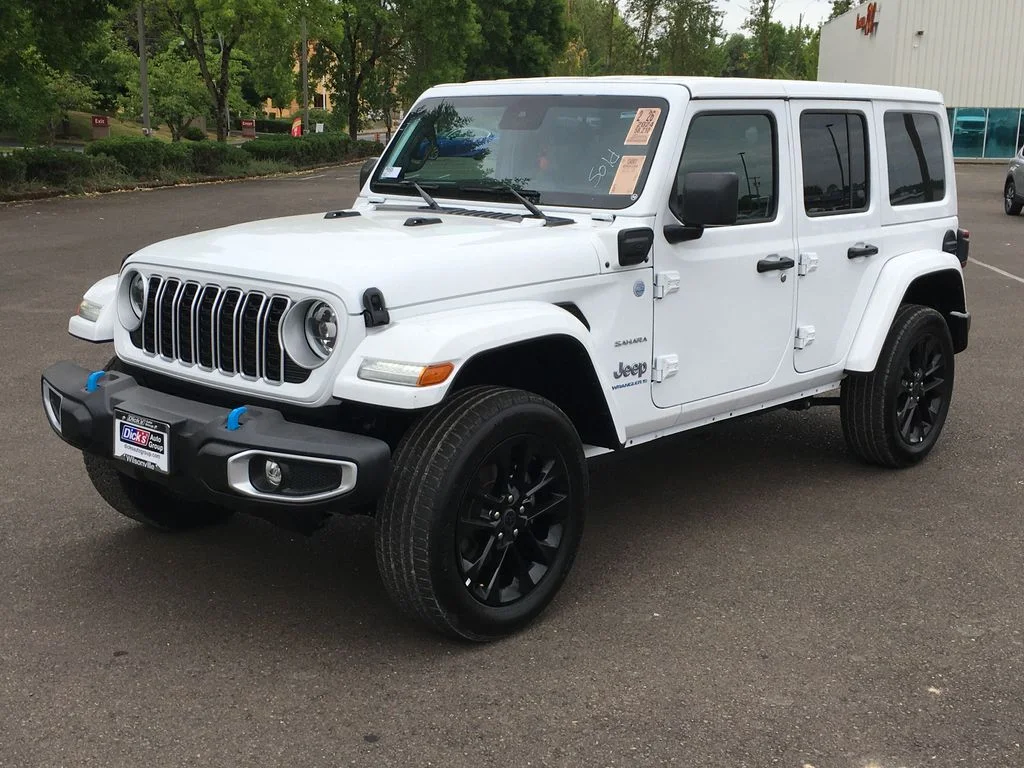 Used 2024 White Jeep Sahara 4xe image 1