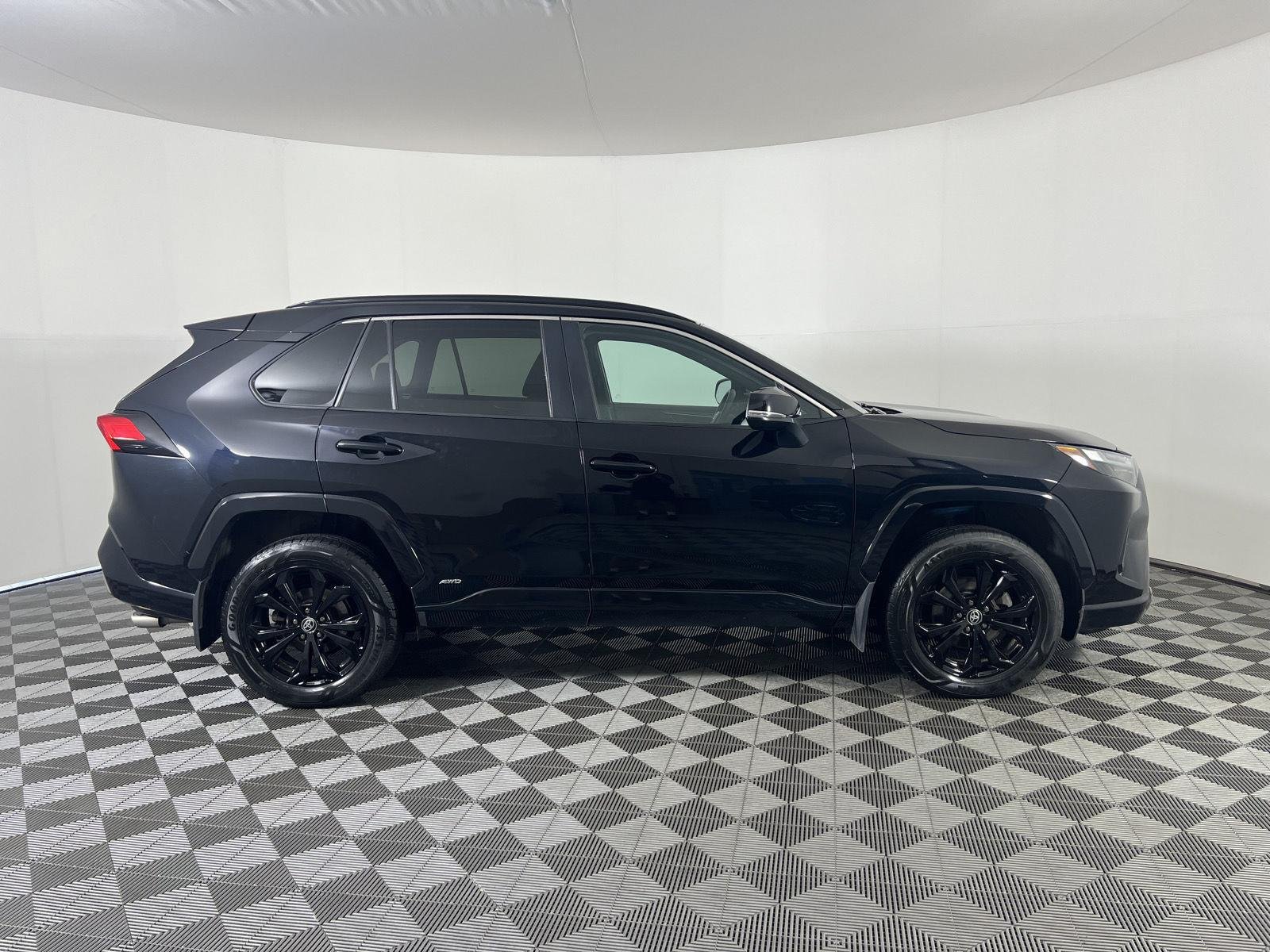 Used 2022 Midnight Black Metallic Toyota Hybrid SE image 2