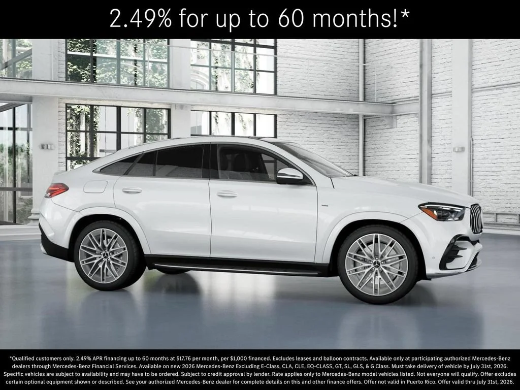 New 2026 MANUFAKTUR Moonlight White Metallic Mercedes-Benz AMG® GLE 53 4MATIC+ Coupe image 56