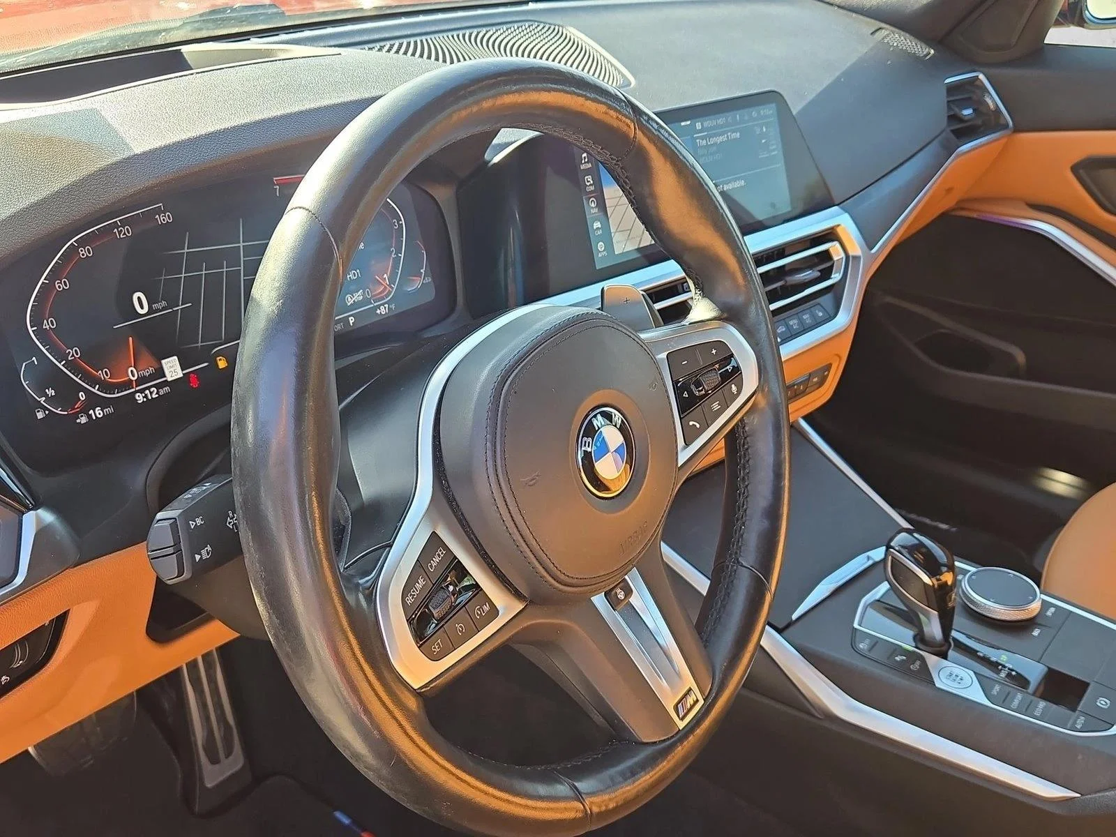 Used 2022 Sunset Orange Metallic BMW 330i image 9