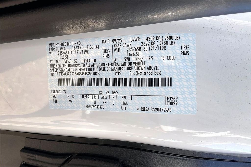 New 2025 Ford Transit-350 XL Passenger Van