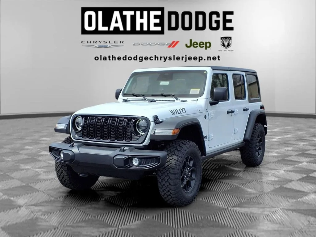 New 2026 Bright White Clear-Coat Exterior Paint Jeep Willys image 1