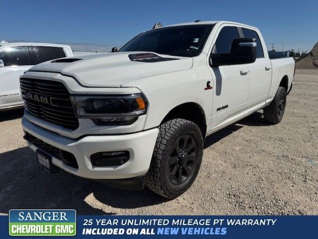 White 2024 RAM 2500 Laramie Crew Cab 4WD Pickup Truck Four-Wheel Drive
