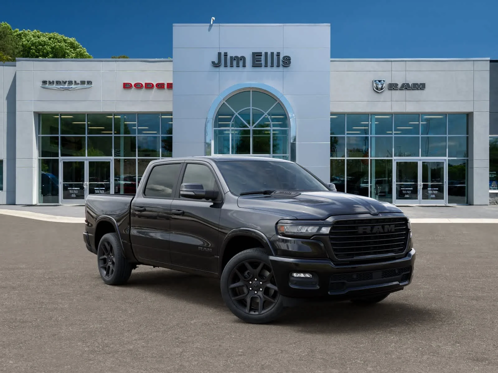 New 2026 Diamond Black Crystal Pearl-Coat Exterior Paint RAM Laramie image 5