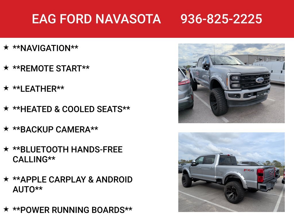 Used 2023 Iconic Silver Metallic Ford Lariat image 4
