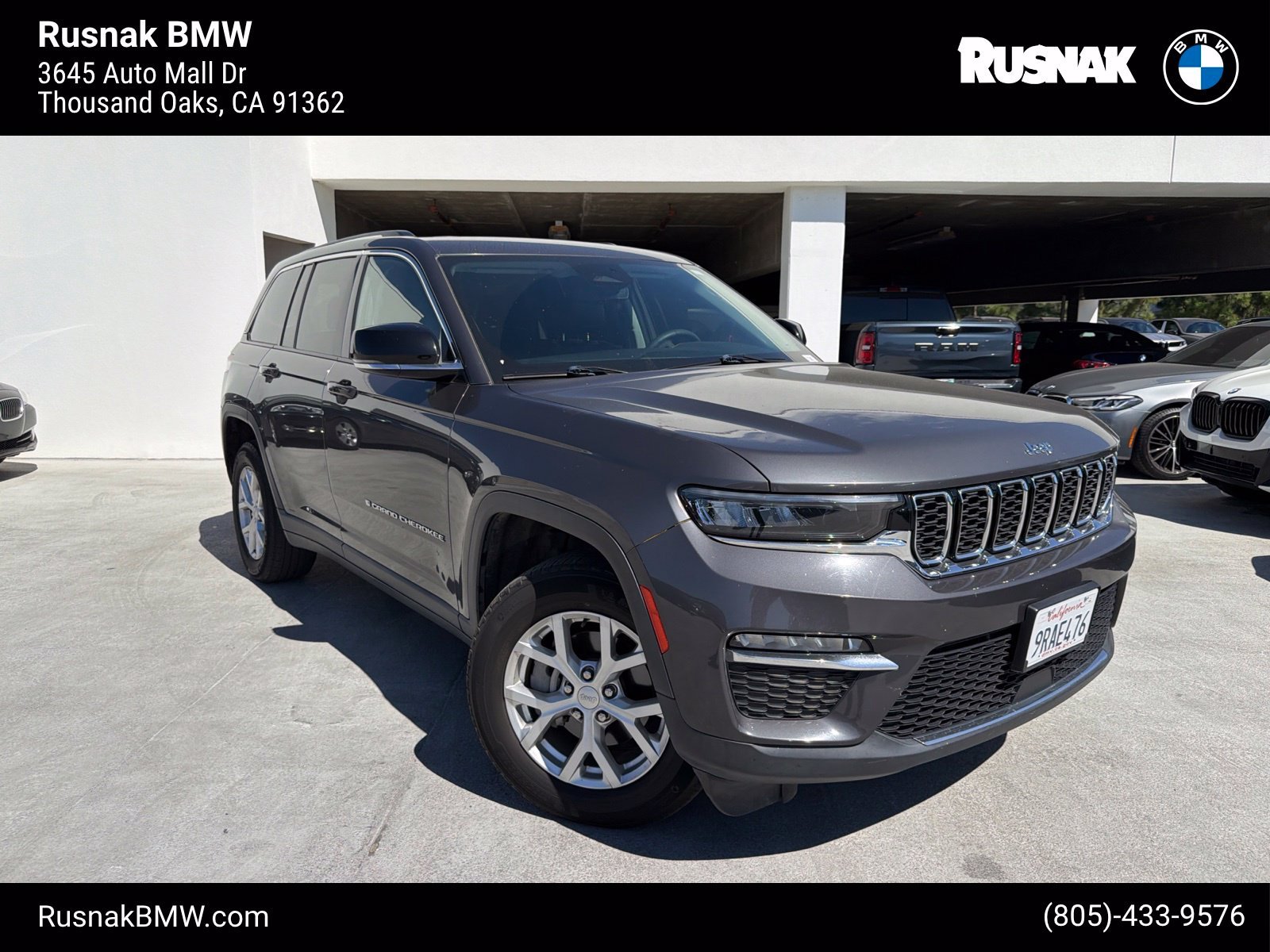 Used 2023 Baltic Gray Metallic Clearcoat Jeep Limited image 1