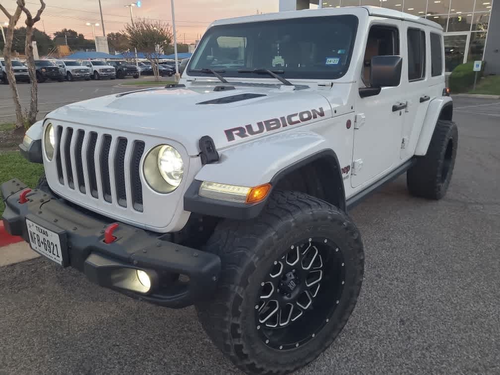 Used 2018 Bright White Clearcoat Jeep Rubicon image 2