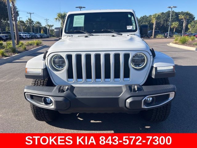 Used 2019 White Jeep Unlimited Sahara image 2