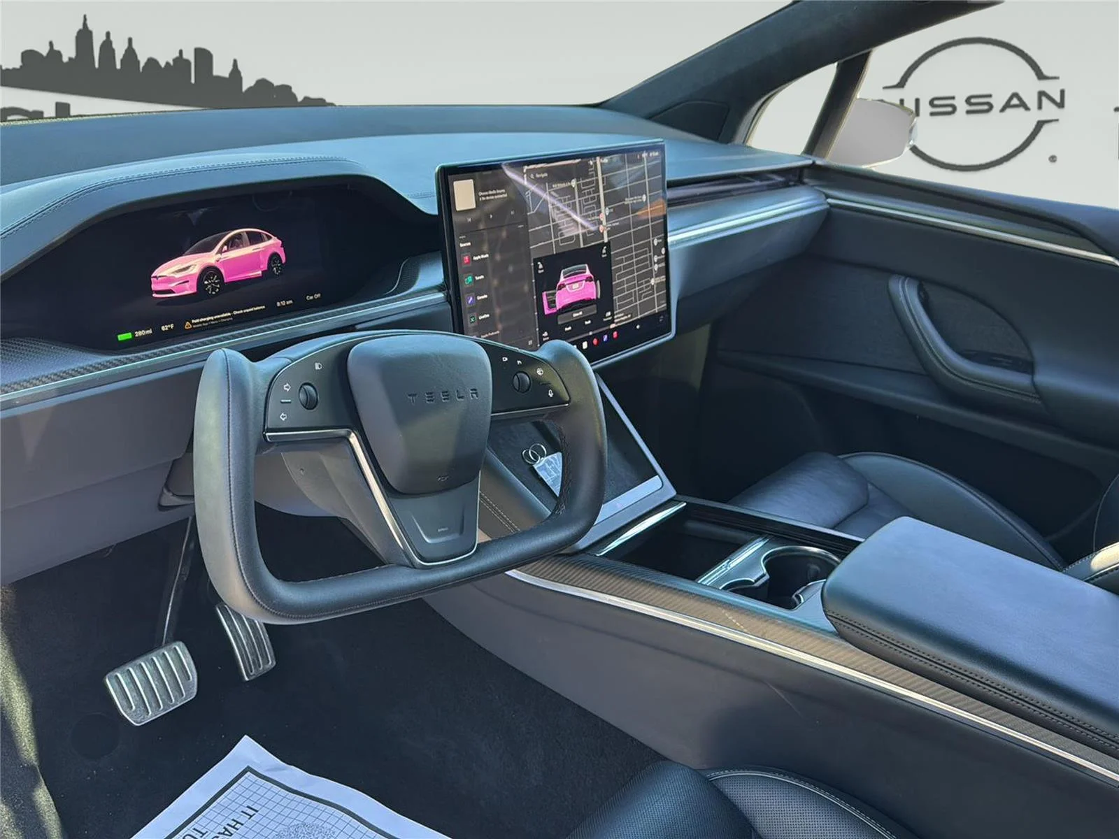 Used 2023 Pearl White Multi-Coat Tesla Plaid image 10
