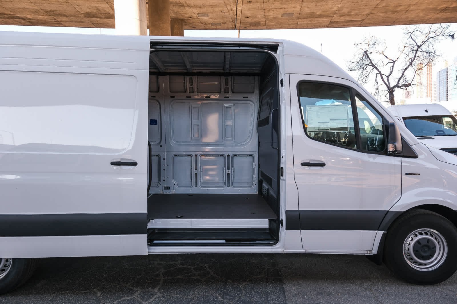 New 2025 Arctic White Mercedes-Benz Cargo 170 WB High Roof RWD Electric Motor image 15