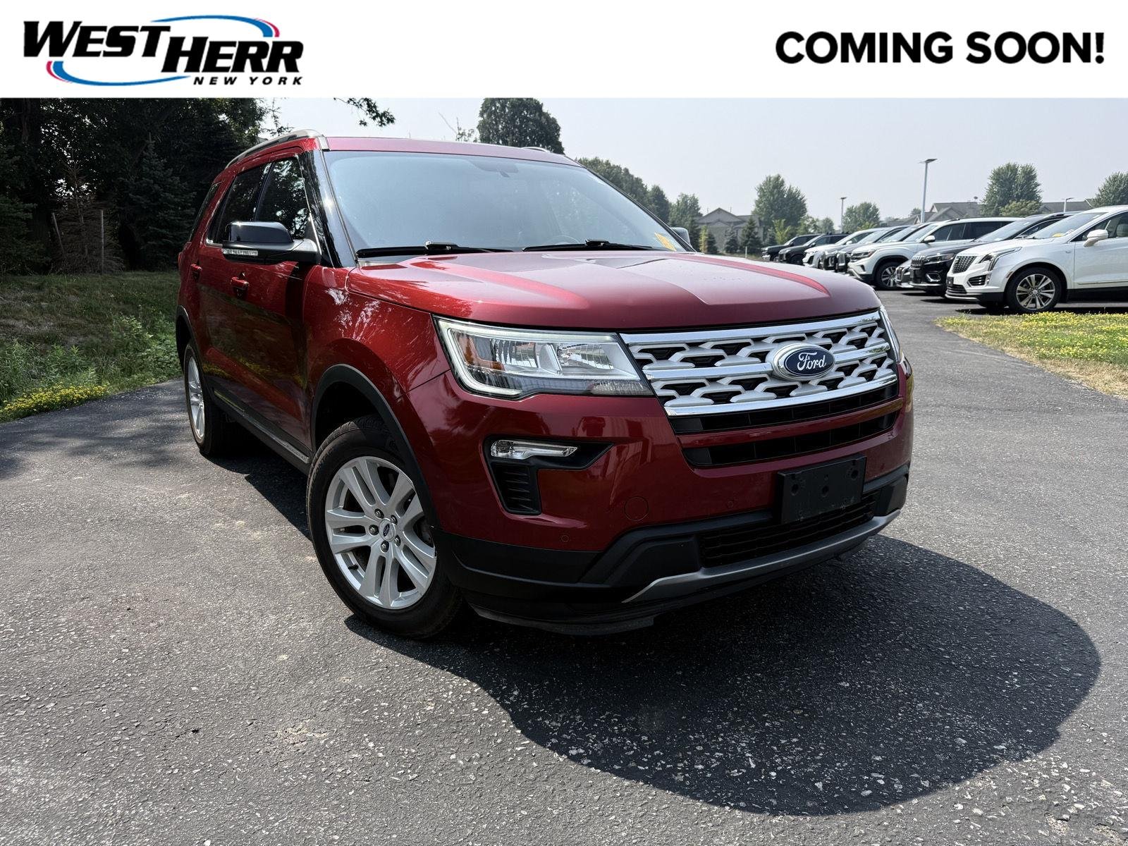 Used 2018 Ruby Red Metallic Tinted Clearcoat Ford XLT image 1