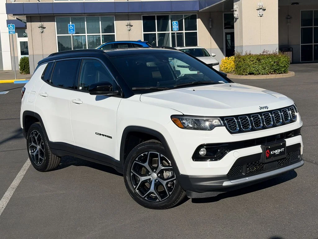 Used 2024 Bright White Clearcoat Jeep Limited image 2