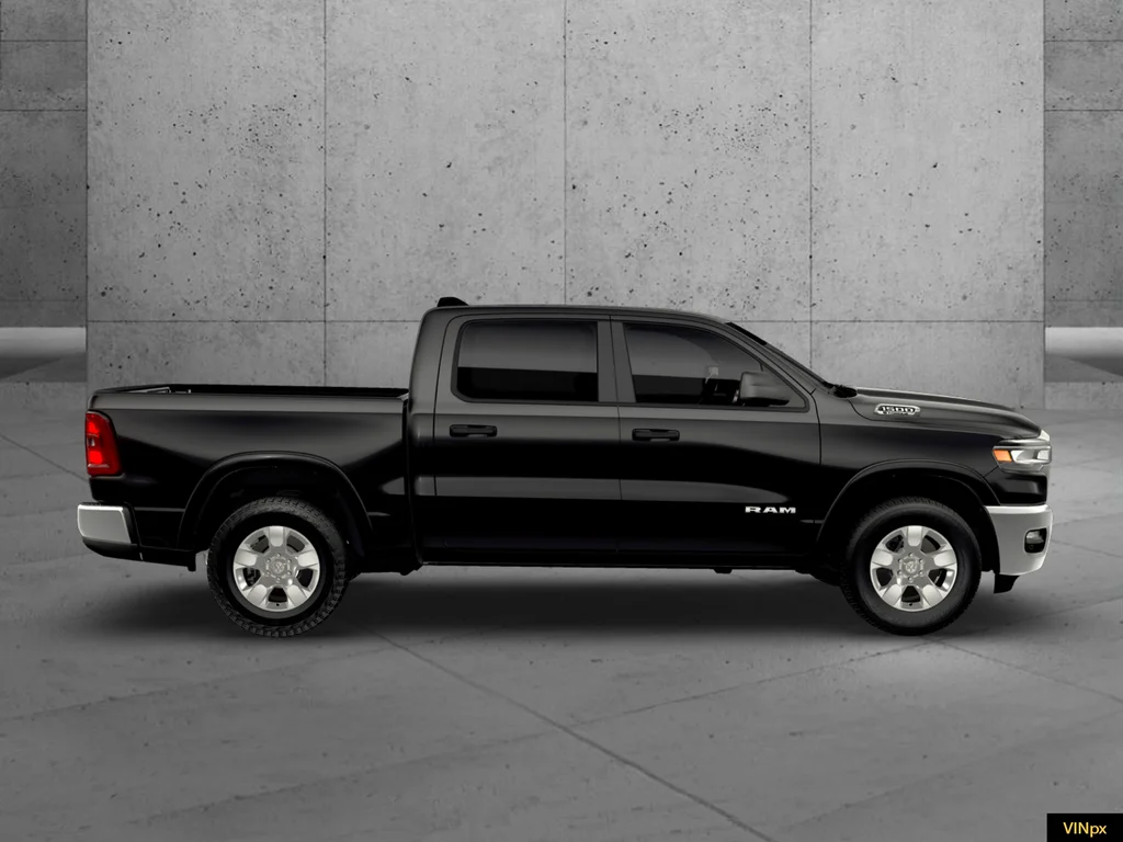New 2026 Diamond Black Crystal Pearl-Coat Exterior Paint RAM Big Horn/Lone Star image 8