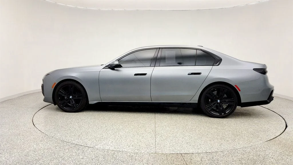 Used 2023 Frozen Pure Grey Metallic BMW 760i xDrive w/ Exec & Driving Assist. Pro & M Sport Pro Packages image 8