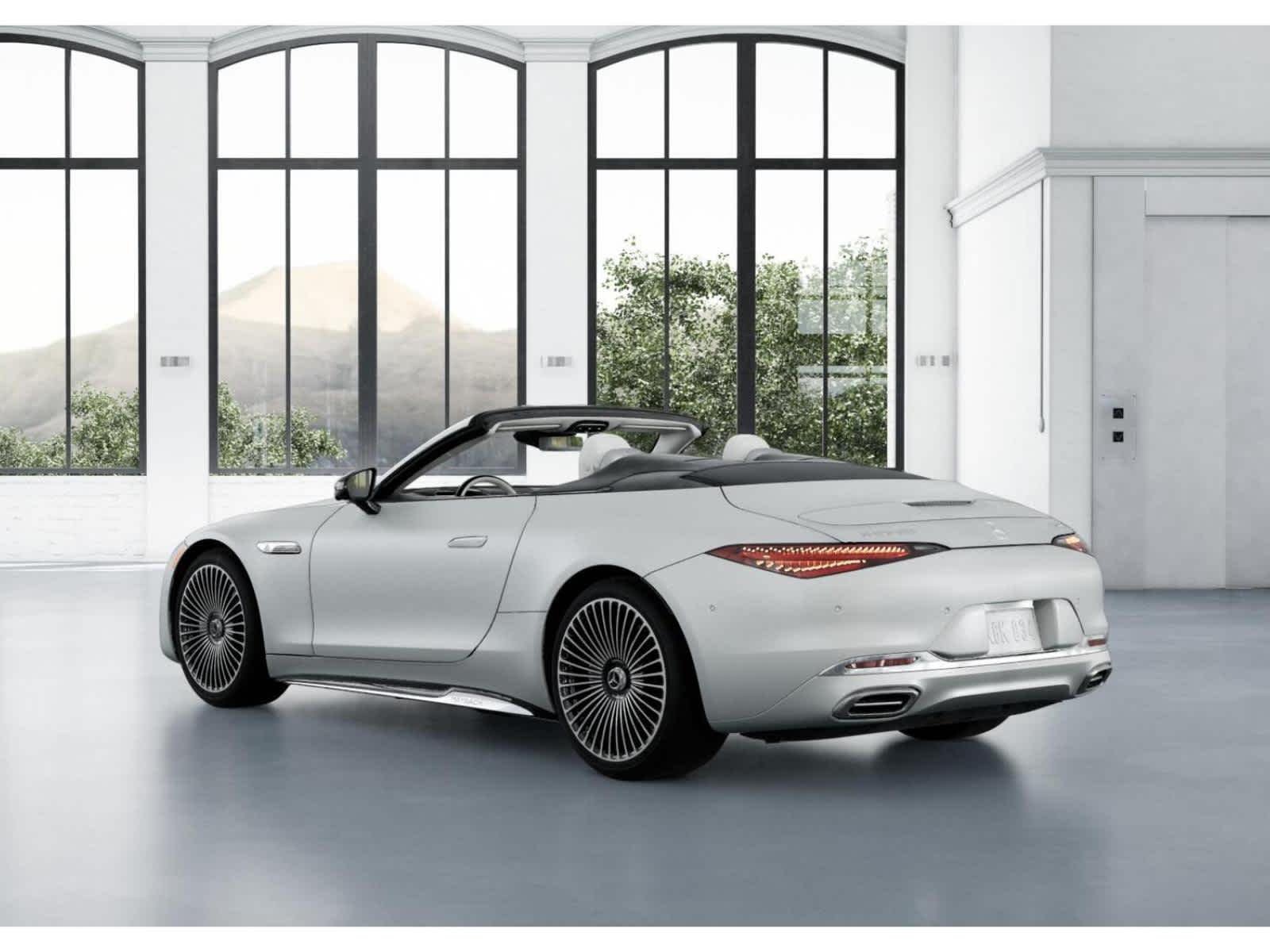 New 2026 MANUFAKTUR moonlight white magno (White Ambiance) Mercedes-Benz Maybach SL 680 Monogram Series image 28