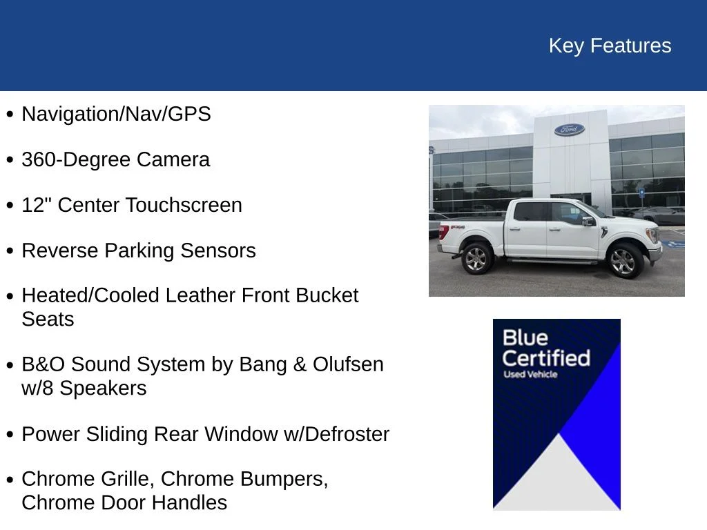 Used 2021 Star White Ford Lariat image 7