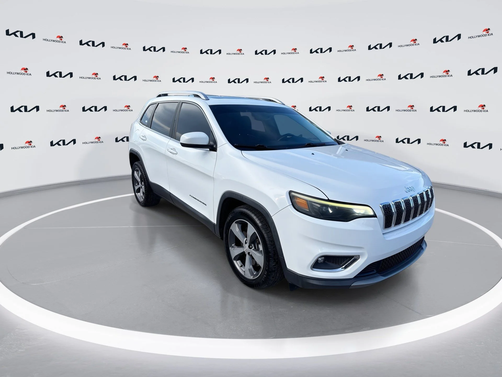 Used 2019 Bright White Clearcoat Jeep Limited image 2