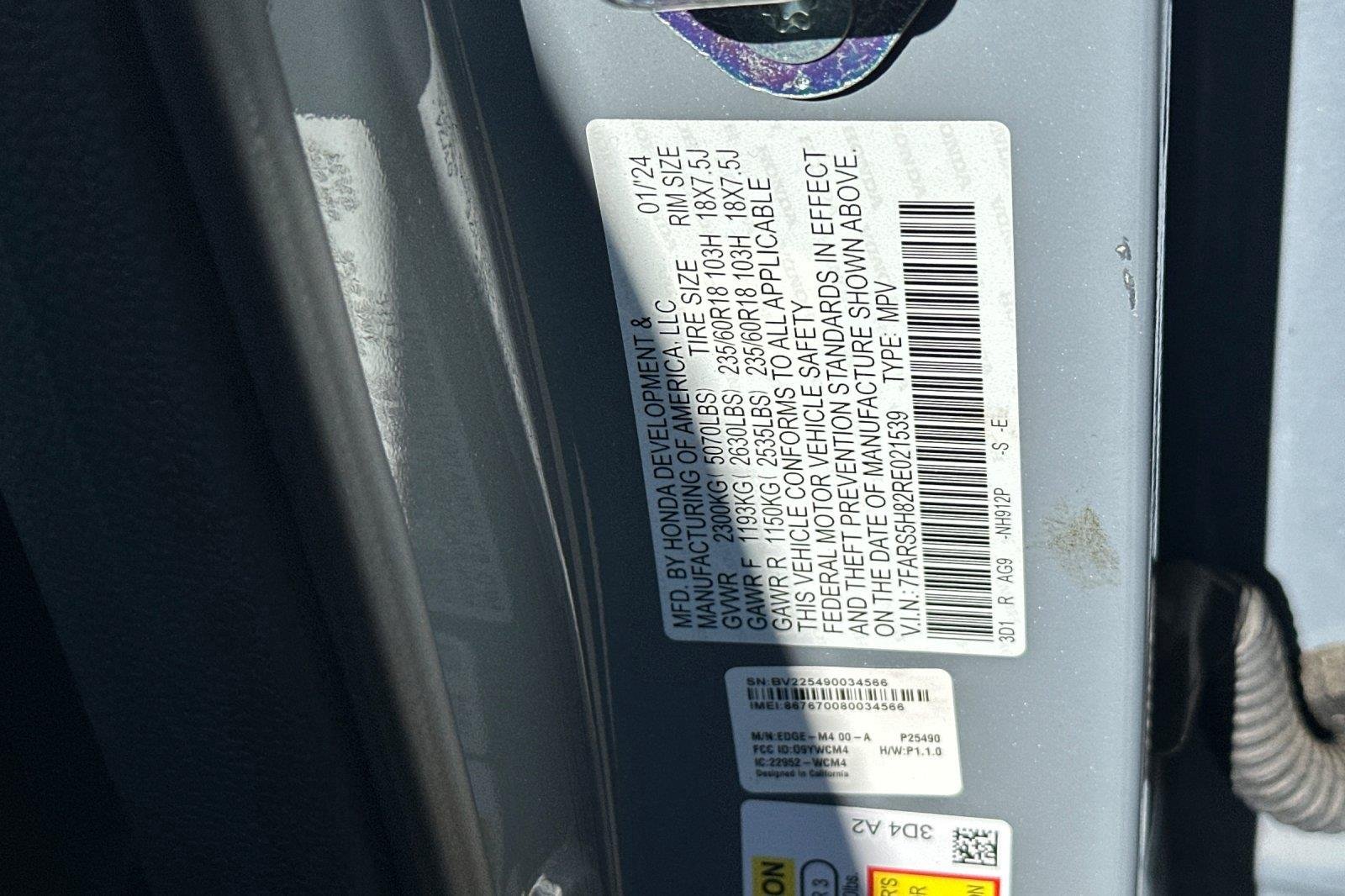 Used 2024 Urban Gray Pearl Honda Sport-L image 28