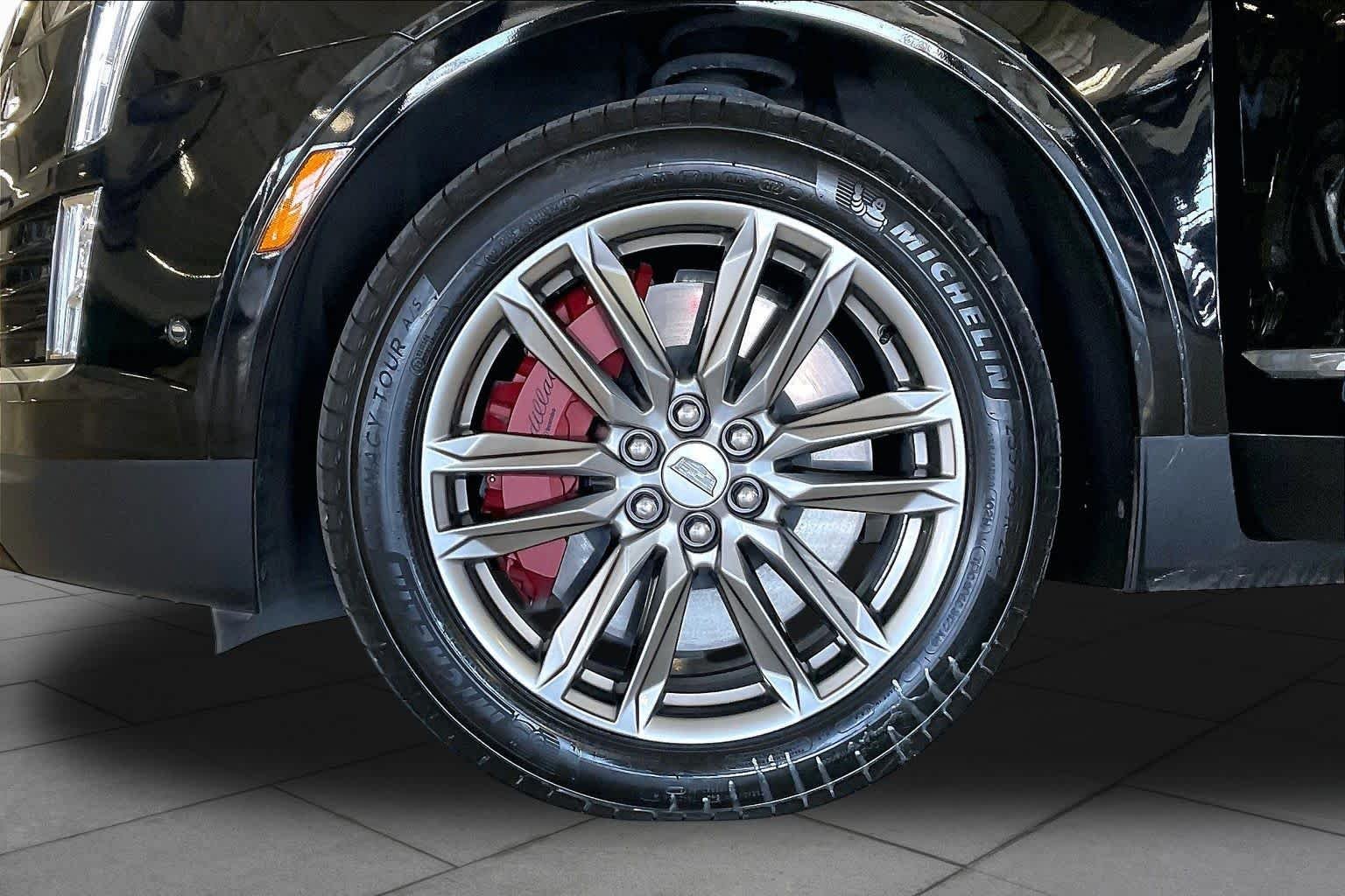 Used 2025 Stellar Black Metallic Cadillac AWD Sport image 10