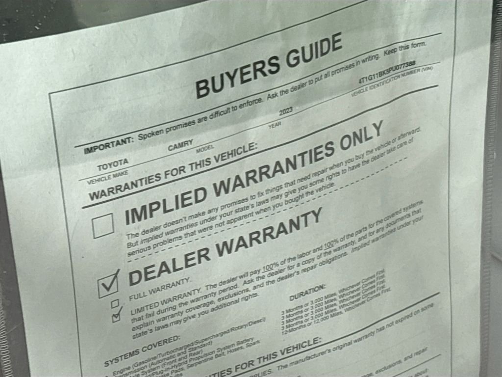 Used 2023 Black Toyota SE image 24
