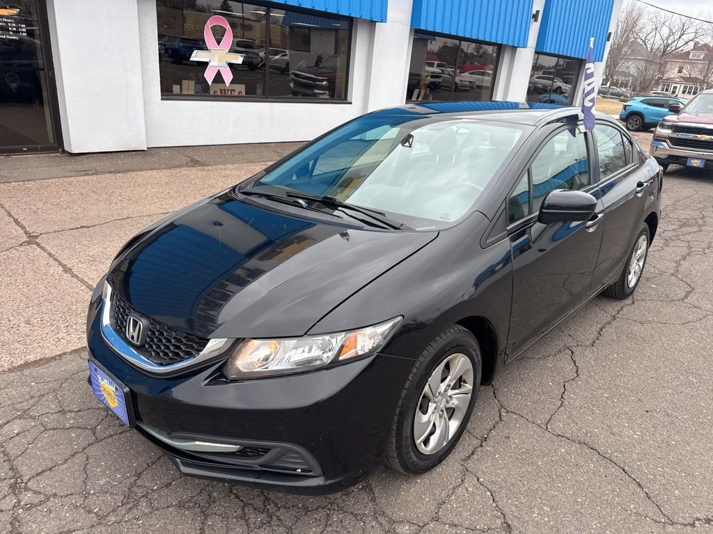 Used 2014 Honda Civic LX with VIN 19XFB2F58EE054440 for sale in Superior, WI