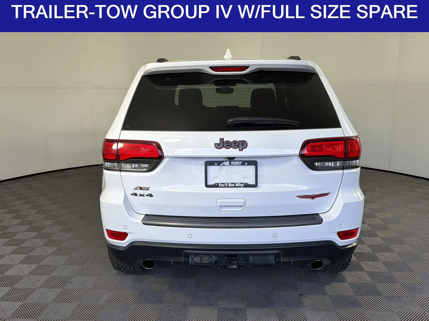 Used 2019 Bright White Clearcoat Jeep Trailhawk image 6